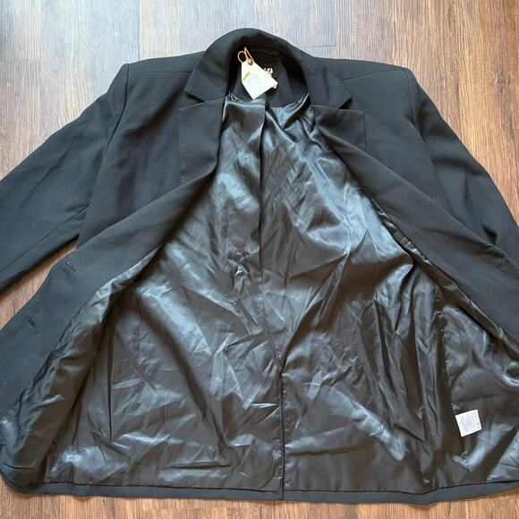 SER.O.YA Seroya 'Raven' Oversized Black Blazer Coat Jacket Size S - Picture 9 of 12